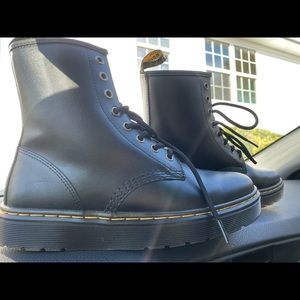 Black doc marten boots, size 7